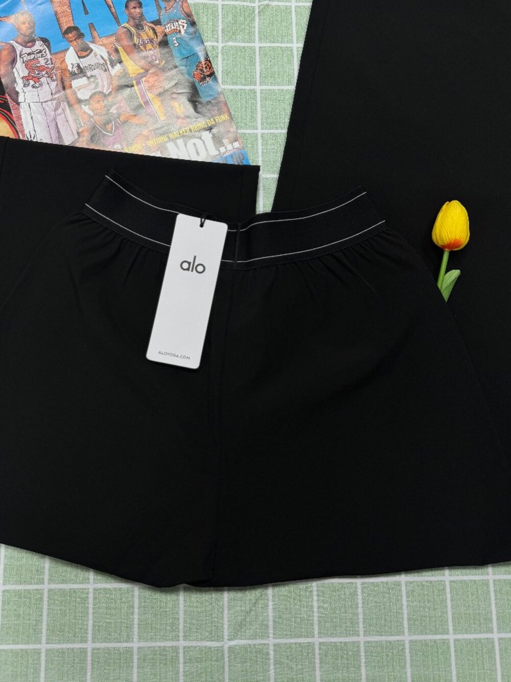 🧇ALO Yoga Suit Up Trouser Black (Regular)🥓Chic Wide Leg Everyday Pants - Picture 6 of 9